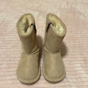 Cupcake Couture boots, size 6, toddler girl, light rose gold